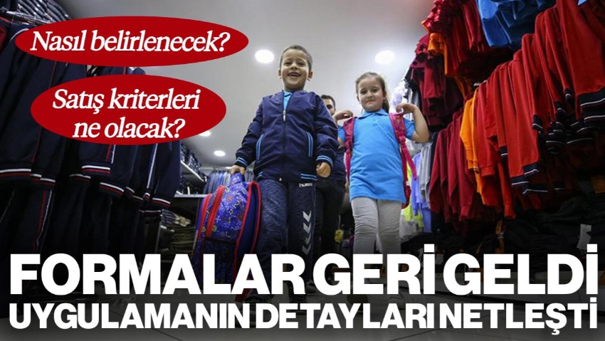 Okullarda Forma Dönemi Başlıyor! Uygulamanın Detayları Netleşti