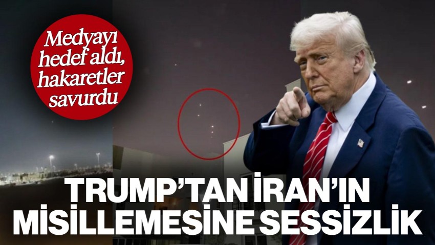 İran'ın Saldırıları Sonrası Trump'tan İlk Açıklama! Misillemeye Değinmedi, Medyayı Hedef Aldı