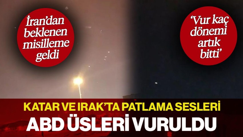 Katar'da Patlama Sesleri! İran'dan ABD Üssüne Füze Saldırısı