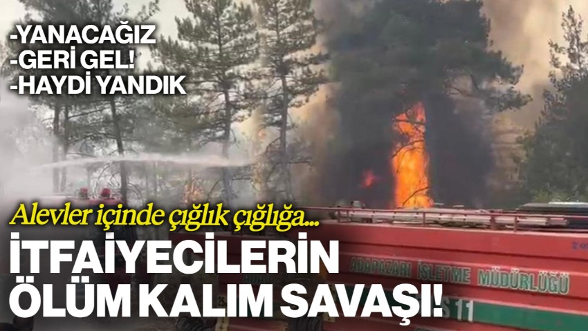 İtfaiyecilerin Ölüm Kalım Savaşı! Alevlerin Arasında Kaldılar, O Anlar Saniye Saniye Kaydedildi