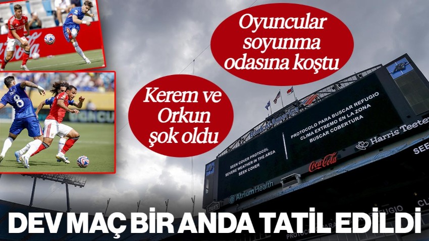Dev Maç Bir Anda Tatil Edildi, Kerem ve Orkun da Sahadaydı