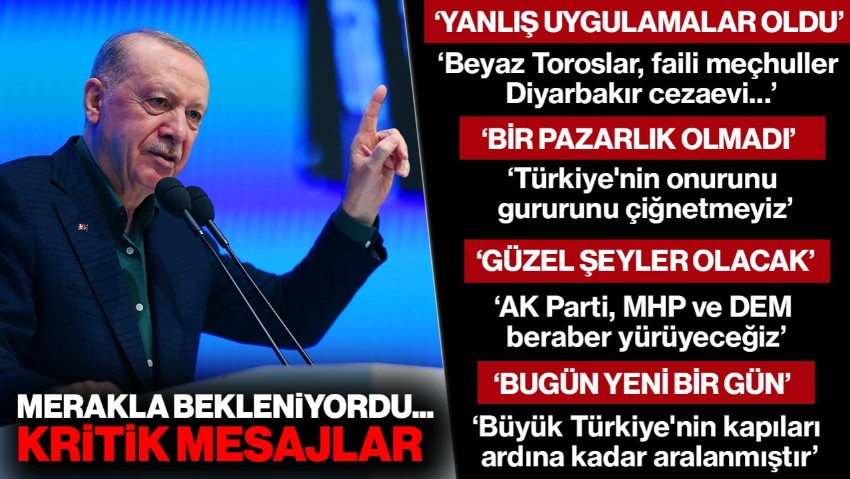 Cumhurbaşkanı Erdoğan'dan 'Yeni Bir Sayfa' Çıkışı! Merakla Beklenen Konuşmada Kritik Mesajlar