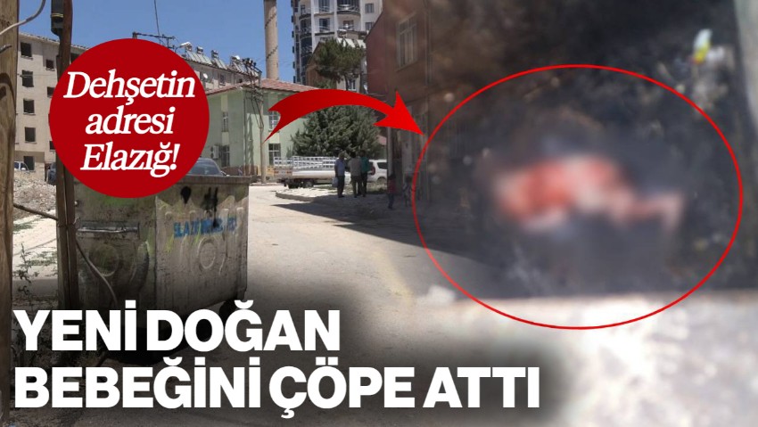 Elazığ’da Dehşet: Yeni Doğan Bebeğini Çöpe Attı