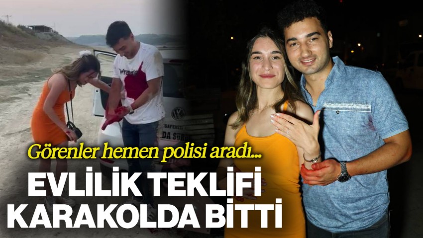 Görenler Şoke Oldu: 'Vurulma' Mizanseniyle Evlilik Teklifi Karakolda Bitti