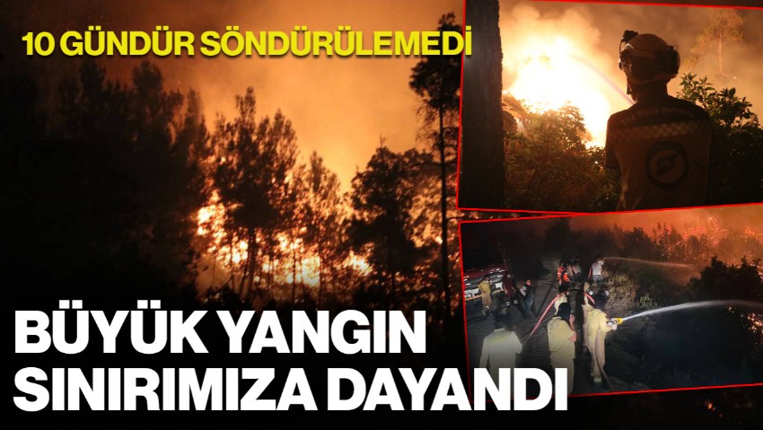 Lazkiye Yangını 10. Gününde: Alevler Türkiye Sınırında, Hatay Valisi'nden Açıklama