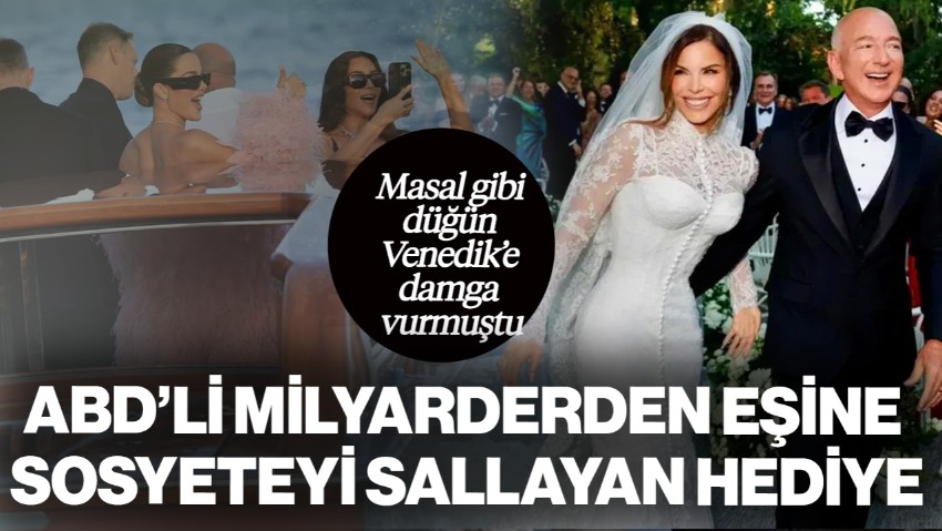 Masal Gibi Düğün Venedik’e Damga Vurmuştu!  ABD’li Milyarderden Eşine Jet Sosyeteyi Sallayan Hediye