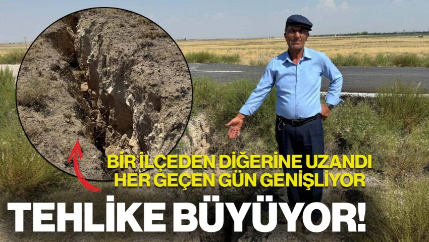 Konya'da Tehlike Büyüyor! Yüzey Yarıkları 2 Kilometreyi Aştı: 'Her Geçen Gün Genişliyor'