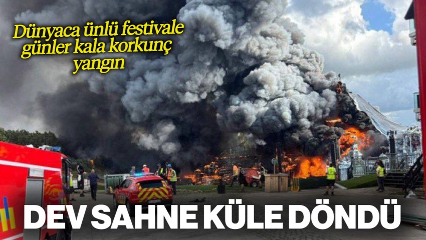 Festivale Günler Kala Korkunç Yangın! Tomorrowland Sahnesi Küle Döndü