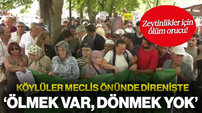 Köylüler Zeytin Yasasına Karşı Açlık Grevinde