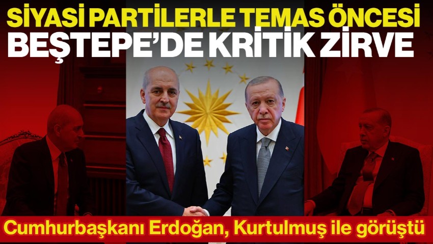 Cumhurbaşkanı Erdoğan, TBMM Başkanı Kurtulmuş'u Kabul Etti