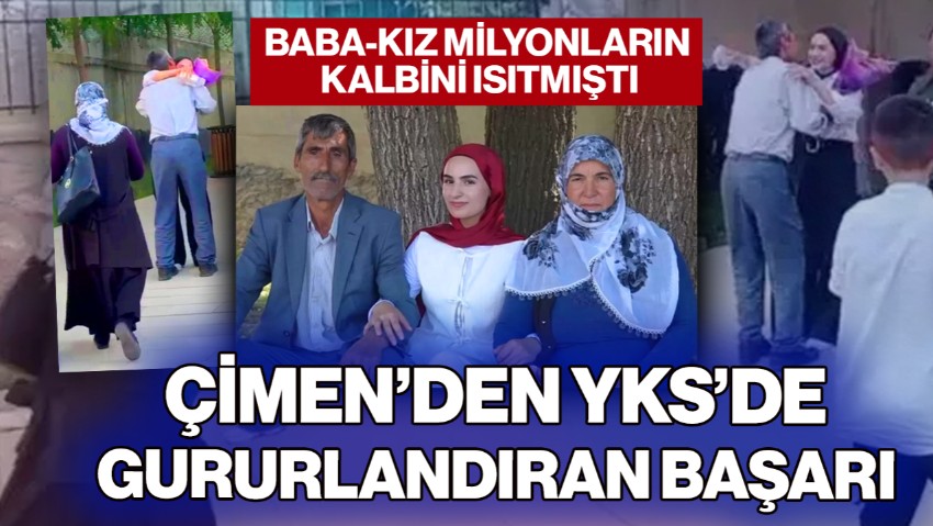 Baba-Kız Milyonların Kalbini Isıtmıştı! Çimen’den YKS’de Gururlandıran Başarı