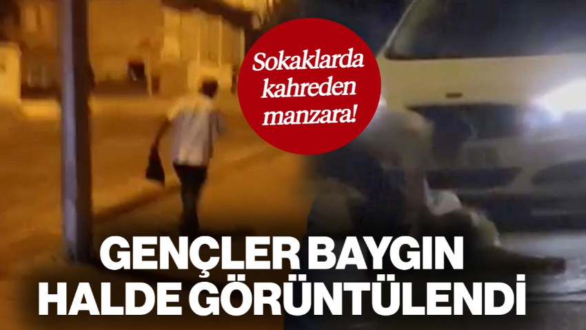 Kahreden Manzara! Uyuşturucu Kabusu Sokakları Sardı: Gençler Baygın Halde Görüntülendi