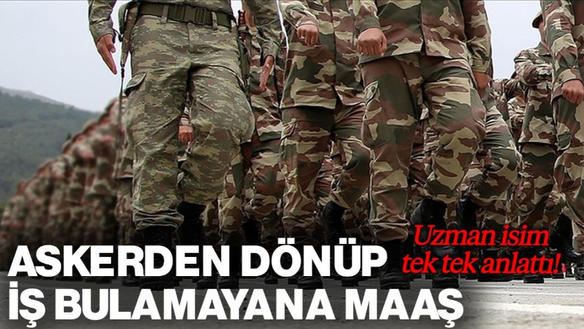 Askerlik Dönüşü İş Bulamayana Maaş! Uzman İsim Tek Tek Anlattı