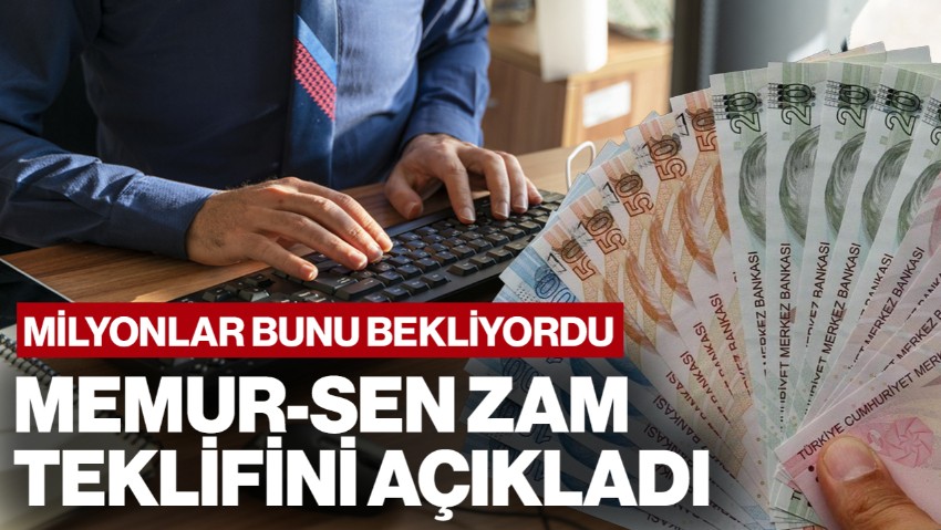 Milyonlarca Memur ve Memur Emeklisi Bunu Bekliyordu: Memur-Sen, Zam Teklifini Açıkladı
