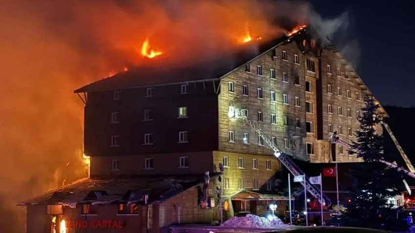 Kartalkaya'daki Grand Kartal Otel Yangınından Yeni Görüntüler Ortaya Çıktı