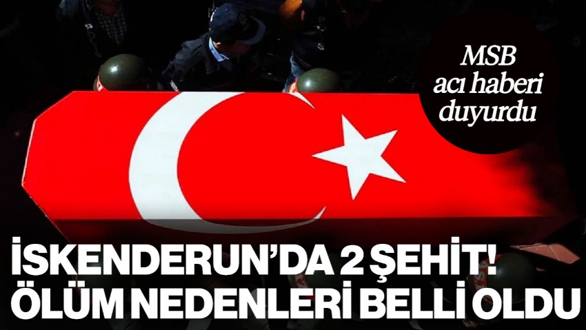 MSB Acı Haberi Duyurdu! İskenderun'da 2 Şehit! Ölüm Nedenleri Belli Oldu