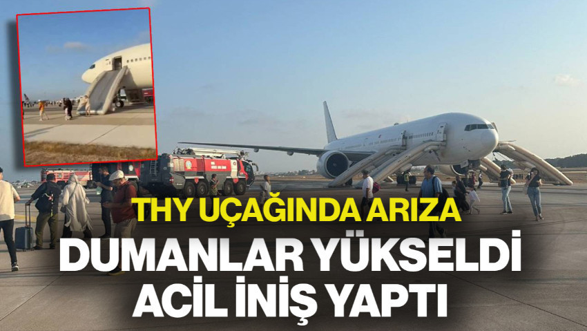 THY Uçağında Arıza! Dumanlar Yükseldi, Acil İniş Yaptı