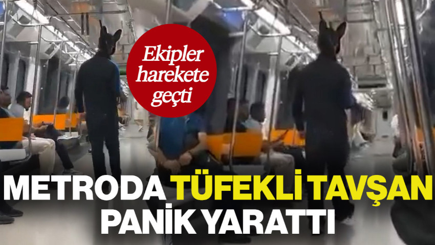 Film Gibi Olay! Tüfekli Tavşan Metroda Panik Yarattı: Ekipler Harekete Geçti