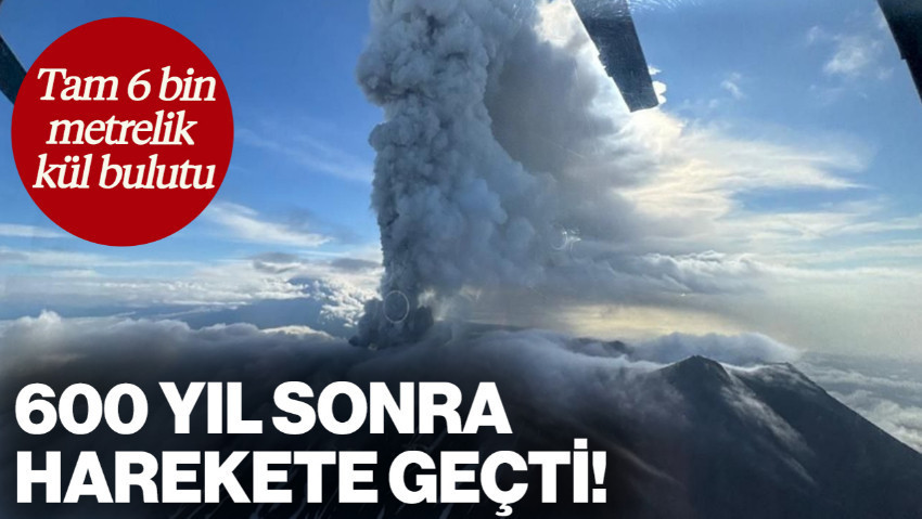 Rusya'daki Yanardağ 600 Yıl Sonra Harekete Geçti! Tam 6 Bin Metrelik Kül...