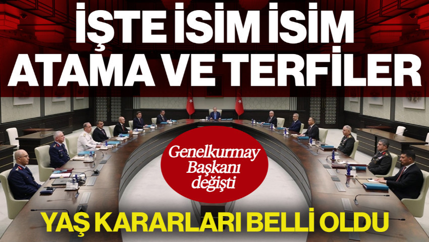 Gözler YAŞ Toplantısındaydı, Kararlar Belli Oldu... Genelkurmay Başkanı Değişti!