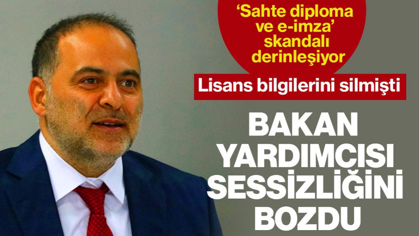 Skandal Sonrası Diplomalarını Silmişti… Bakan Yardımcısı Ömer Fatih Sayan Sessizliğini Bozdu