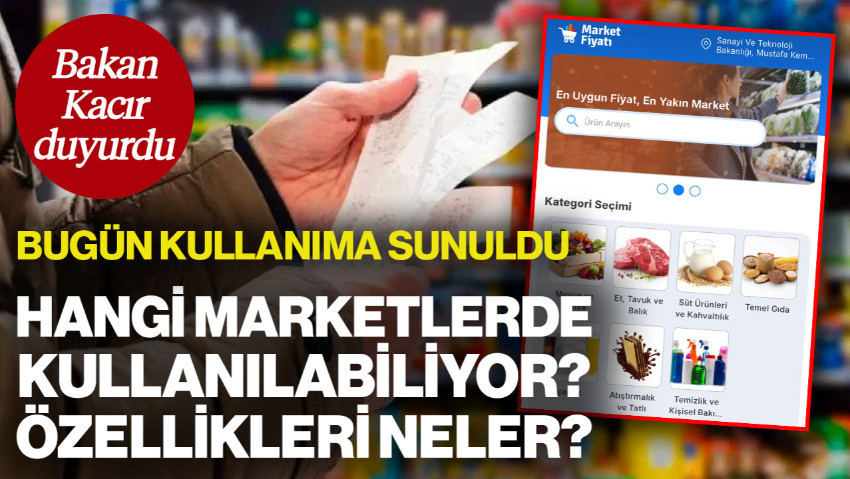 Bakan Kacır Duyurdu! Bugün İtibarıyla Kullanıma Sunuldu, 'Market Fiyatı' Uygulaması Hangi Marketlerde Kullanılabiliyor? Özellikleri Neler?