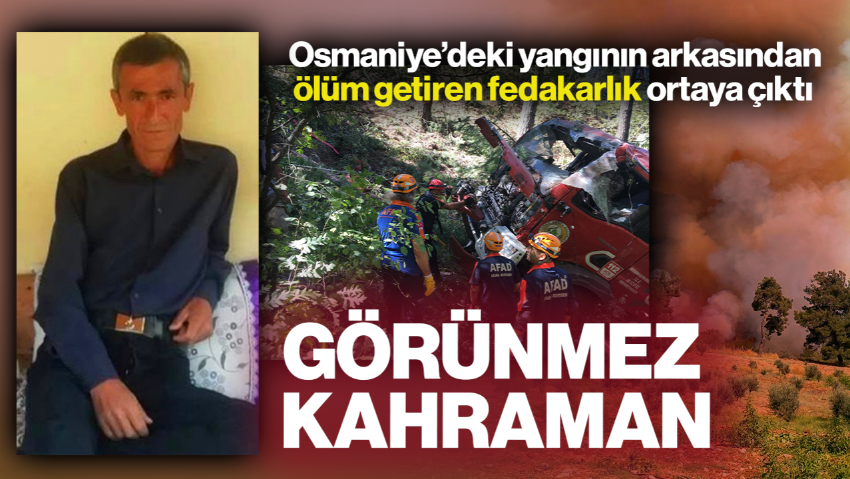 Görünmez Kahraman! Osmaniye’deki Yangının Arkasından Ölüm Getiren Fedakarlık Ortaya Çıktı