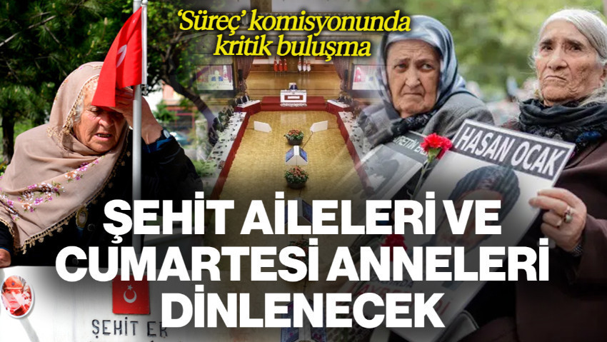'Süreç' Komisyonunda Kritik Buluşma... Şehit Aileleri ve Cumartesi Anneleri Dinlenecek
