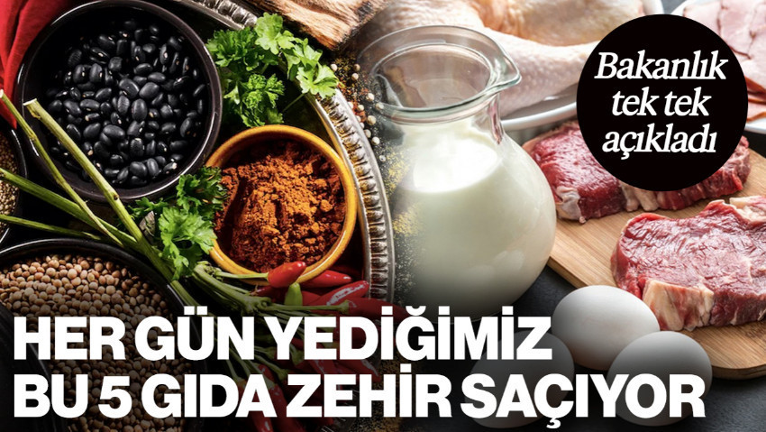 Bakanlık Tek Tek Açıkladı... Her Gün Yediğimiz Bu 5 Gıda Zehir Saçıyor