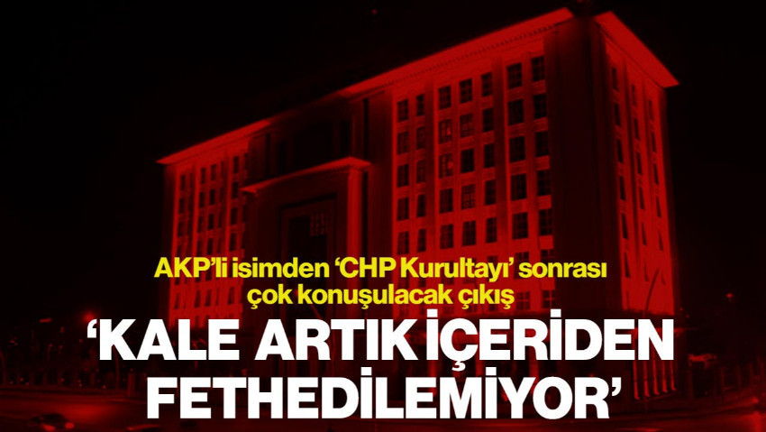 AKP'li Orhan Miroğlu'ndan Çok Konuşulacak Çıkış: Kale Artık İçeriden Fethedilemiyor