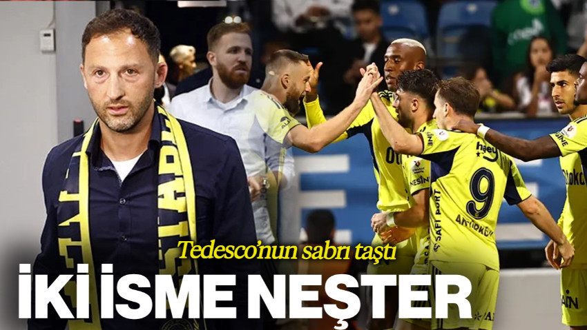 Tedesco'nun Sabrı Taştı! İki İsme Neşter