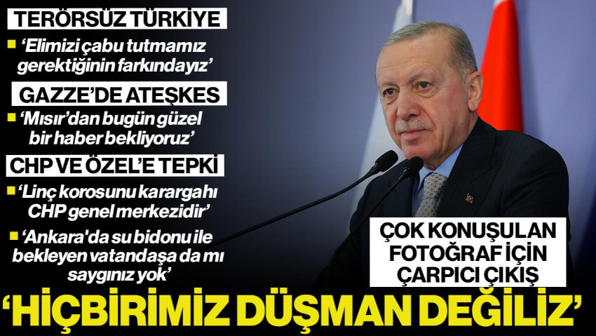 Cumhurbaşkanı Erdoğan’dan Çok Konuşulan Fotoğraf İçin Çarpıcı Çıkış: ‘Hiçbirimiz Düşman Değiliz’