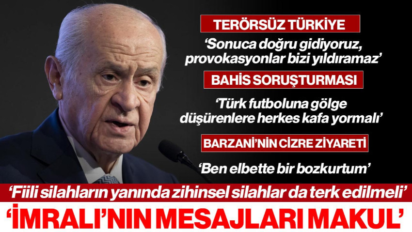 MHP Lideri Devlet Bahçeli: Terörsüz Türkiye Hedefinde Aşama Aşama Sonuca Gidiyoruz
