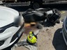 Kamyonun Freni Patladı, Motosikletli Kanlar İçinde Kaldı